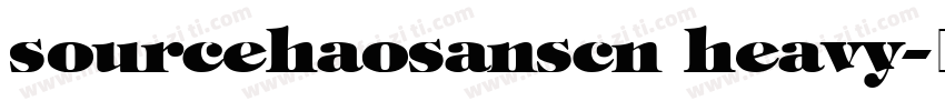 sourcehaosanscn heavy字体转换